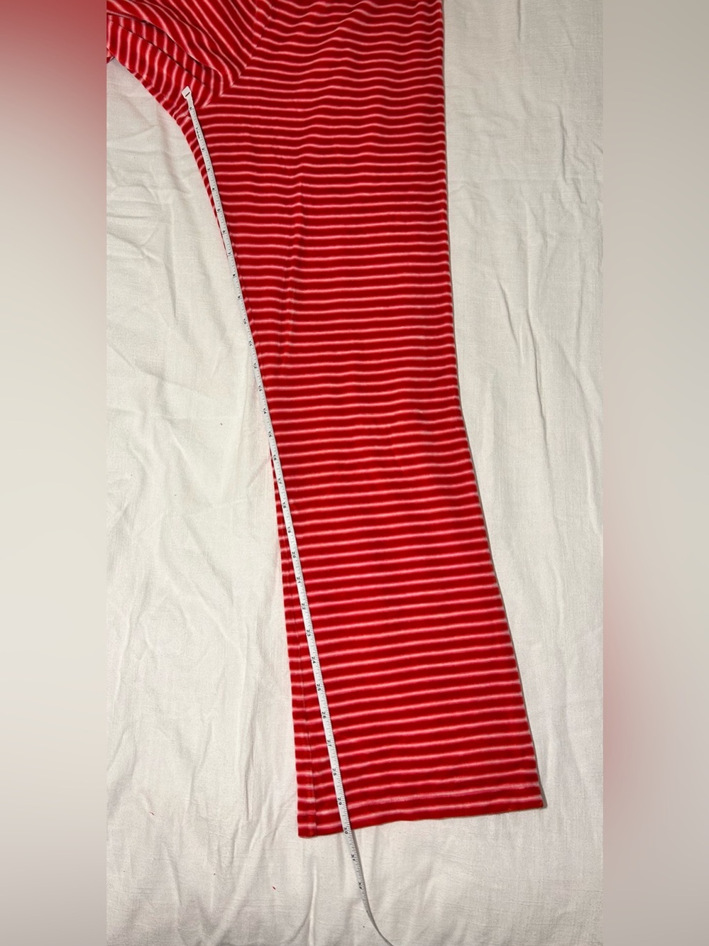 Victoria Secret Red Striped Lace-Trim Women's Camisole & Pant Pajama Set - Picture 11 of 14